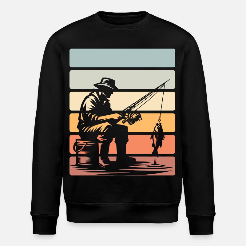 Pêcheurs à la ligne - Sweat bio ROLLER Stanley/Stella Unisexe - noir