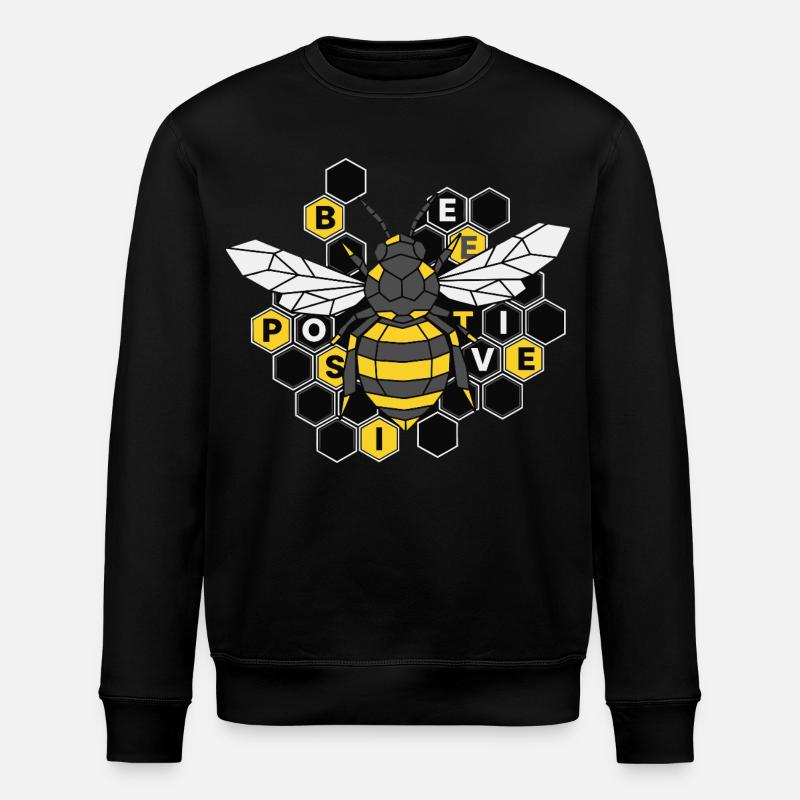 Bee Positive Bee Beekeeper - Stanley/Stella ROLLER Unisex Organic Sweatshirt - black