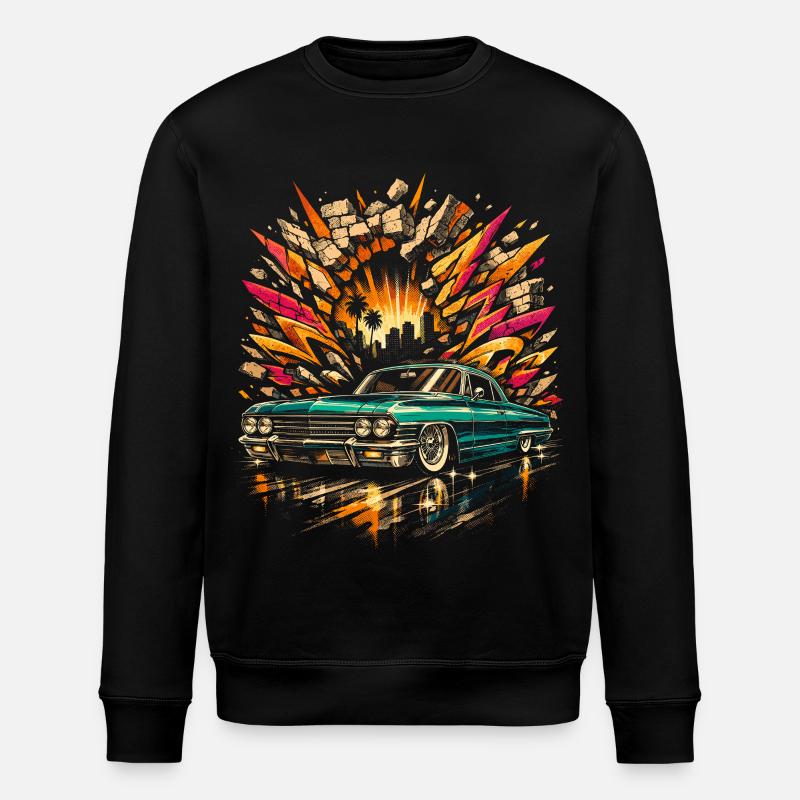 Lowrider Auto - Stanley/Stella Unisex Bio-Sweatshirt ROLLER - Schwarz