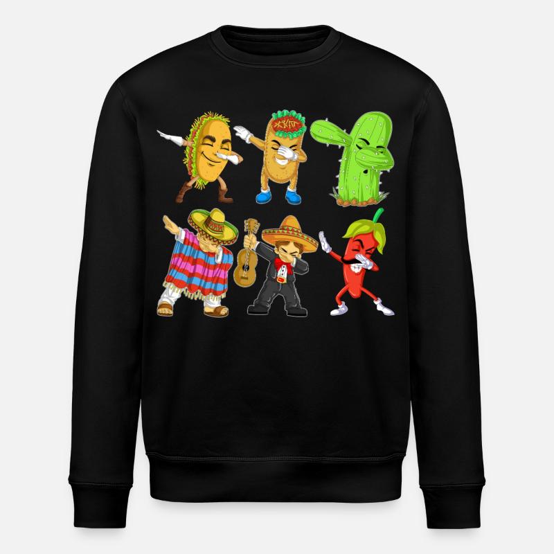 Cinco de Mayo Dab-Hemd - Stanley/Stella Unisex Bio-Sweatshirt ROLLER - Schwarz