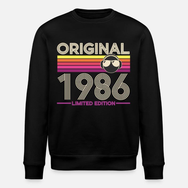 Original 1986 Limited Edition - Stanley/Stella ROLLER Unisex Organic Sweatshirt - black