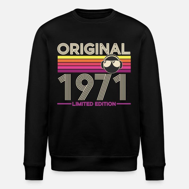 Original 1971 Retro Limited Edition - Sweat bio ROLLER Stanley/Stella Unisexe - noir