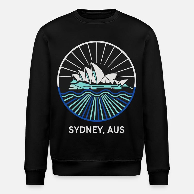 Sydney Opera House, Australia - Stanley/Stella ROLLER Unisex Organic Sweatshirt - black