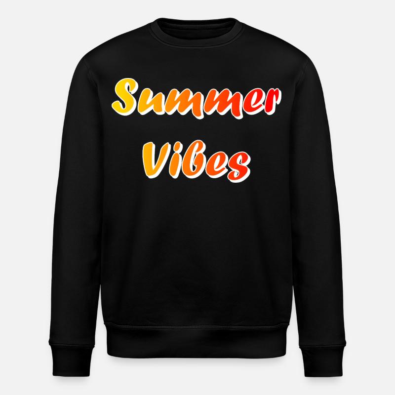 Sommerliche Vibes - Stanley/Stella Unisex Bio-Sweatshirt ROLLER - Schwarz