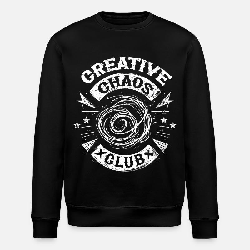 Scribble Doodle Drawing - Stanley/Stella ROLLER Unisex Organic Sweatshirt - black
