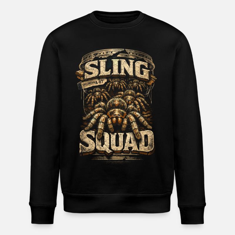 Tarantula Sling Squad - Stanley/Stella ROLLER Unisex Organic Sweatshirt - black
