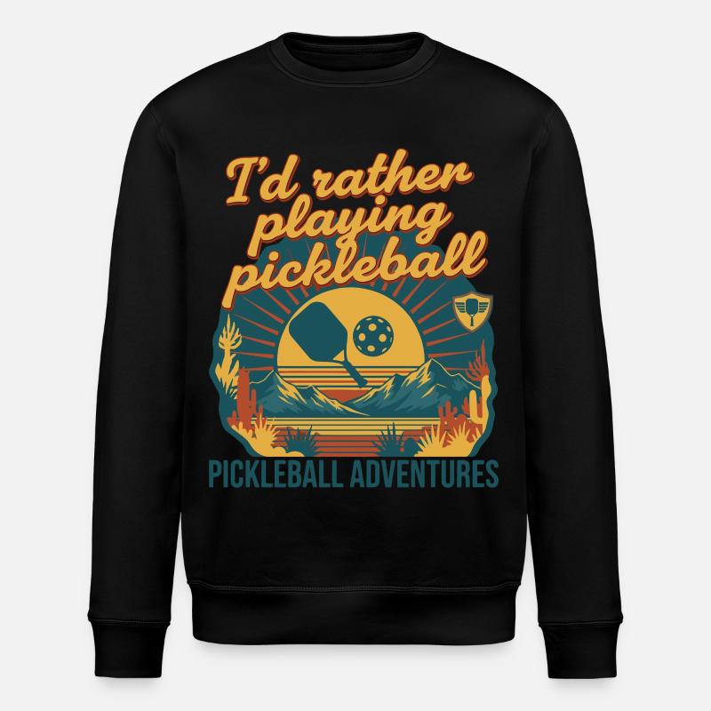 Pickleball Would Rather Playing Pickleball Adventures - Sweat bio ROLLER Stanley/Stella Unisexe - noir