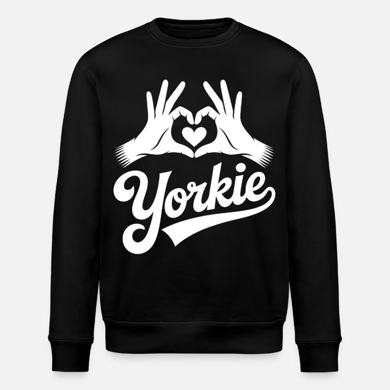 Yorkie Herzhand Logo - Stanley/Stella Unisex Bio-Sweatshirt ROLLER - Schwarz