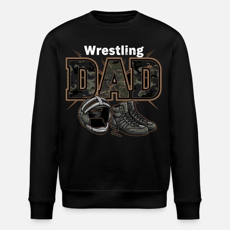 Papa catcheur Ringen Papa - Sweat bio ROLLER Stanley/Stella Unisexe - noir
