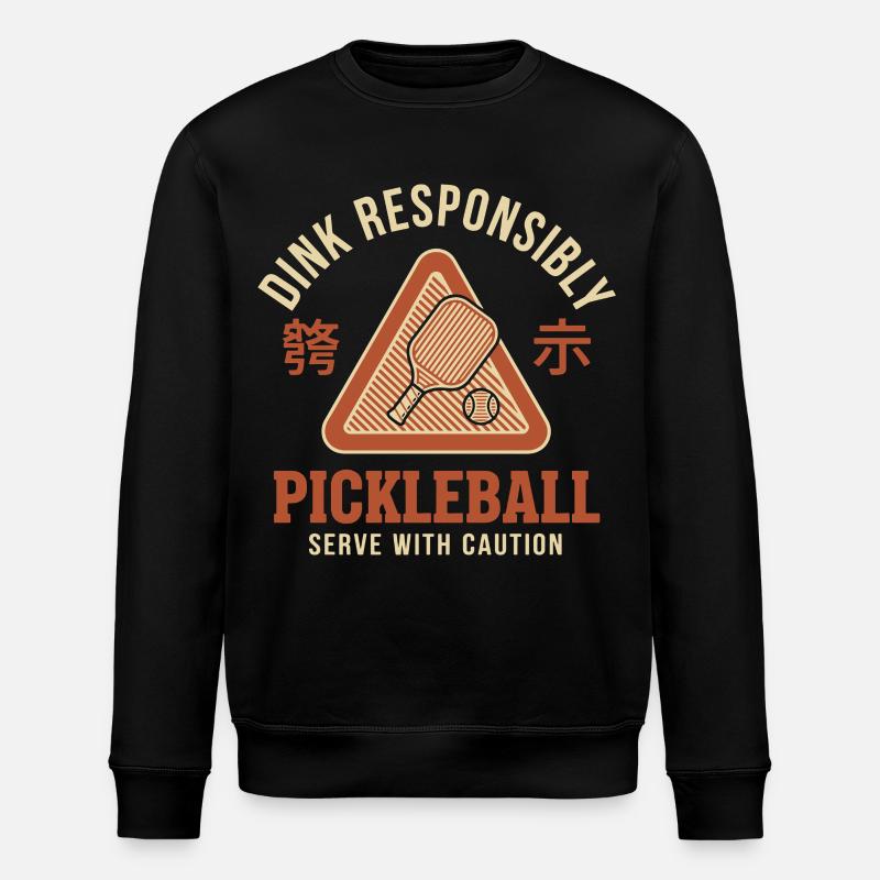 Joueur drôle de pickleball Dink Prudent - Sweat bio ROLLER Stanley/Stella Unisexe - noir