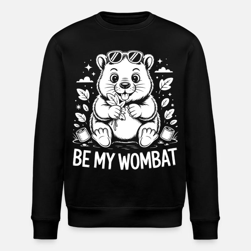 Sois mon Wombat – Mignon Wombat - Sweat bio ROLLER Stanley/Stella Unisexe - noir