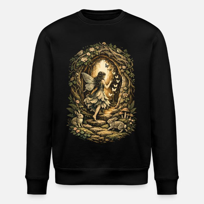 Fairycore Fee Gotisch - Stanley/Stella Unisex Bio-Sweatshirt ROLLER - Schwarz