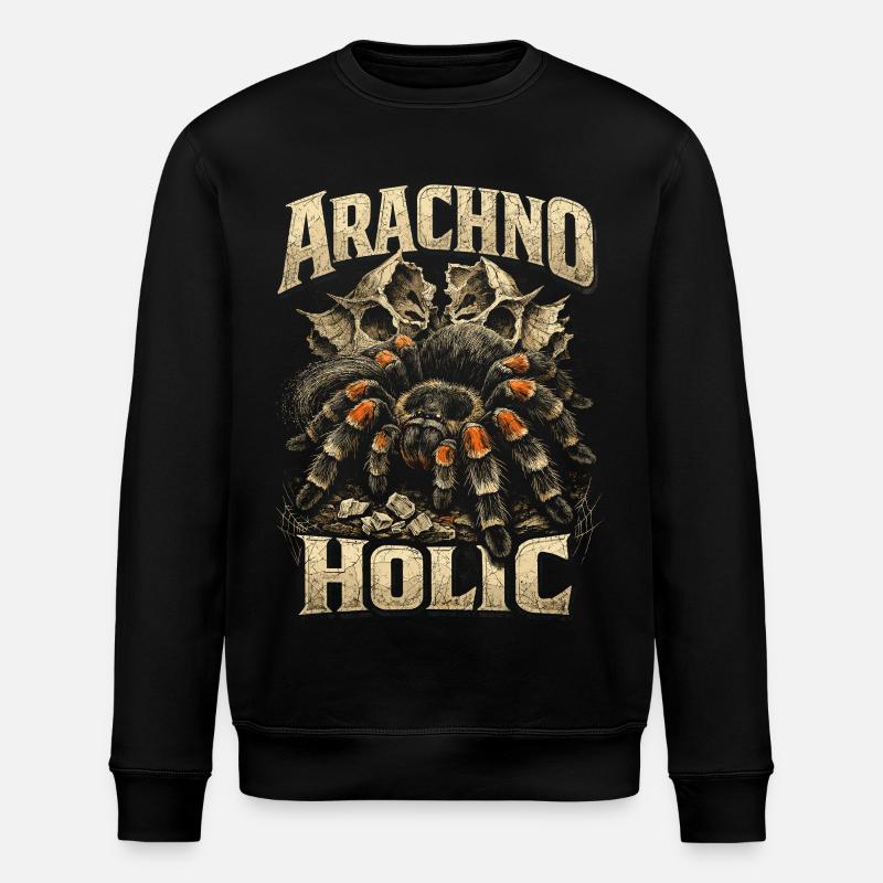 Vogelspinne Arachno Holic - Stanley/Stella Unisex Bio-Sweatshirt ROLLER - Schwarz