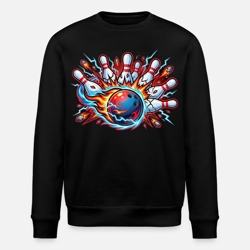 Bowling - Sweat bio ROLLER Stanley/Stella Unisexe - noir