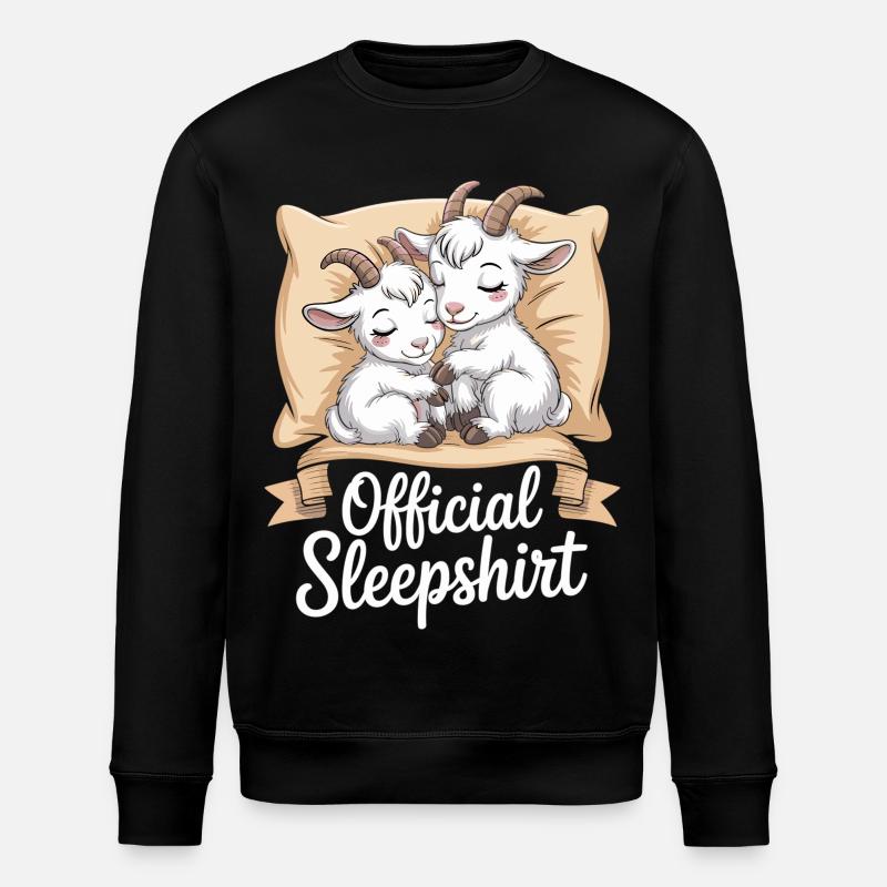 Sovskjorta Getpresentkvällsoutfit - Ekologisk sweatshirt ROLLER unisex från Stanley/Stella - svart
