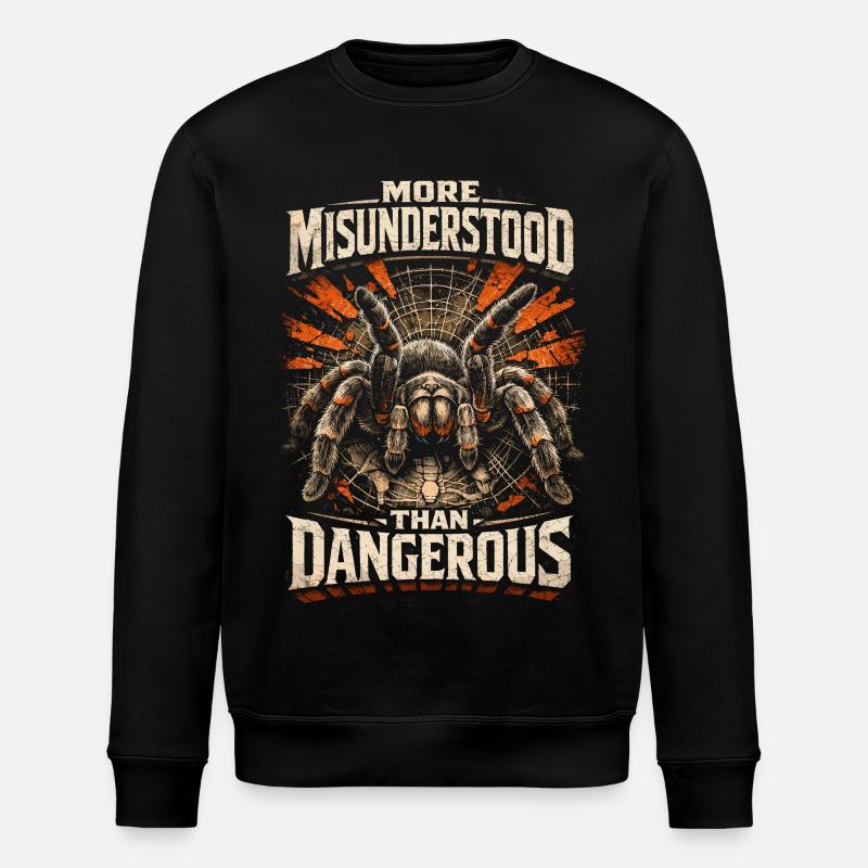 Vogelspinne More Misunderstood - Stanley/Stella Unisex Bio-Sweatshirt ROLLER - Schwarz