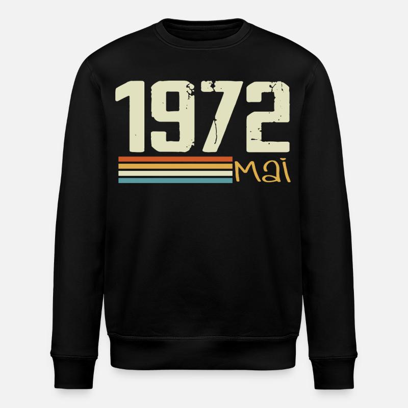 May 1972 - Stanley/Stella ROLLER Unisex Organic Sweatshirt - black