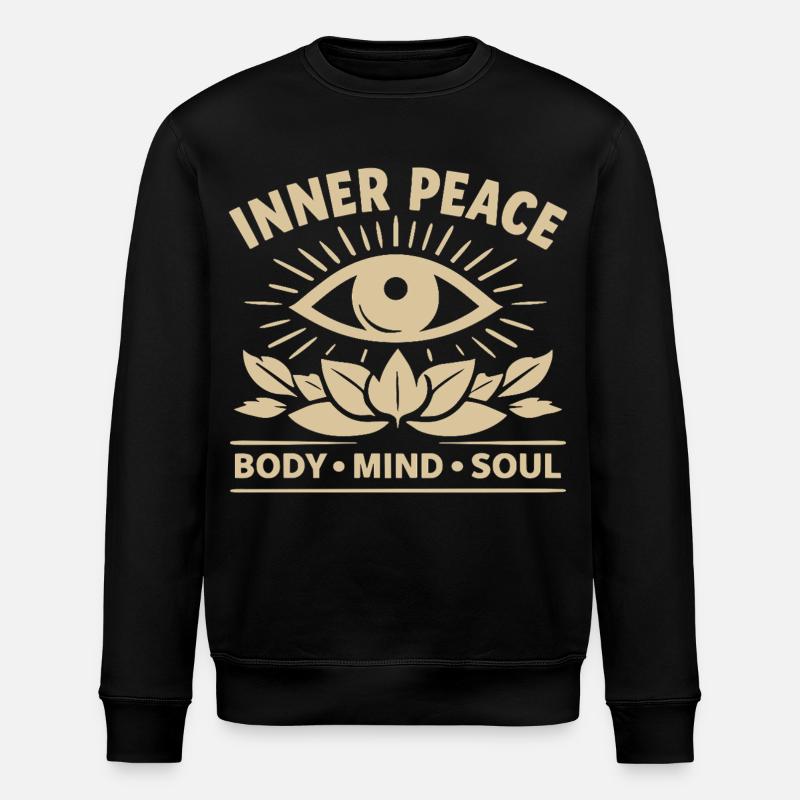 Inner Peace Body Mind Soul Auge - Sweat bio ROLLER Stanley/Stella Unisexe - noir