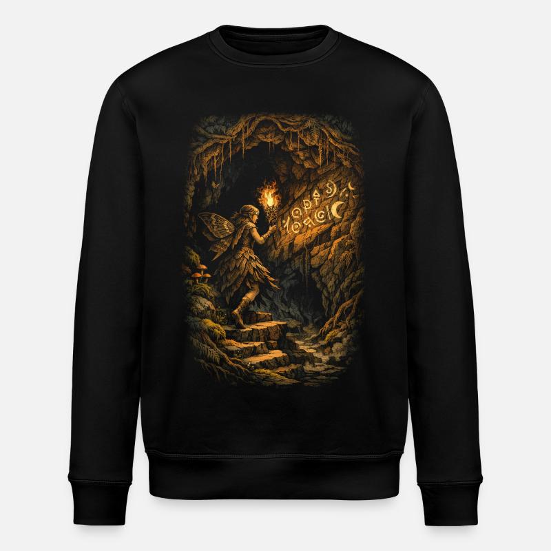 Fairycore Fairy Gothic - Stanley/Stella ROLLER Unisex Organic Sweatshirt - black