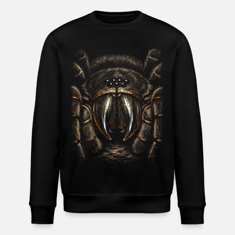 Vogelspinne - Stanley/Stella Unisex Bio-Sweatshirt ROLLER - Schwarz