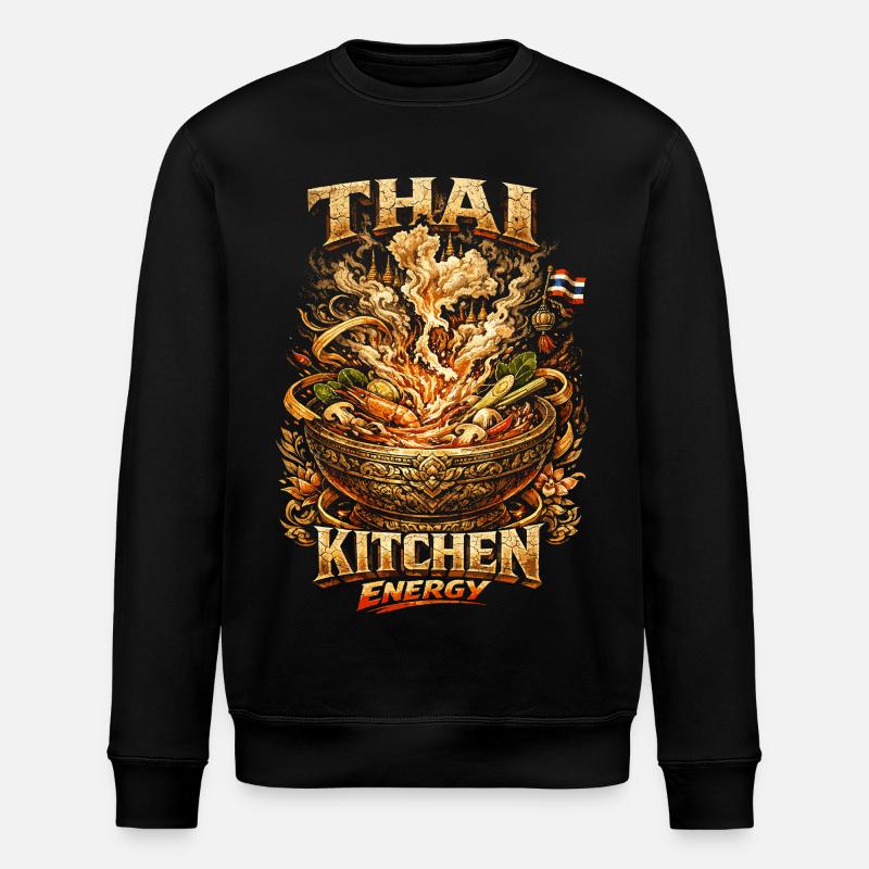 Thailand Thai Pride Thai Kitchen Energy - Stanley/Stella Unisex Bio-Sweatshirt ROLLER - Schwarz