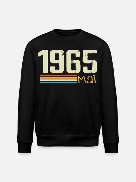 Mai 1965 - Sweat bio ROLLER Stanley/Stella Unisexe - noir