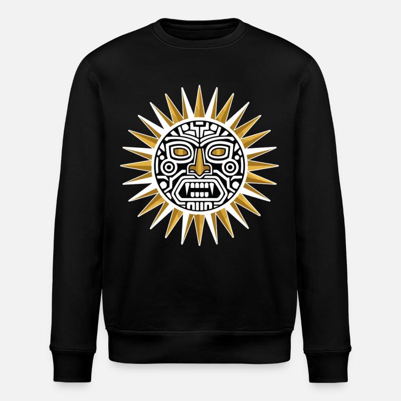 Stammes-Sonne Schwarzes Gold - Stanley/Stella Unisex Bio-Sweatshirt ROLLER - Schwarz