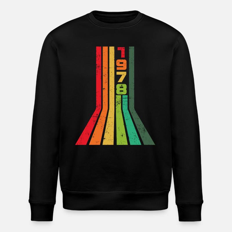 Millésime 1978 - Sweat bio ROLLER Stanley/Stella Unisexe - noir