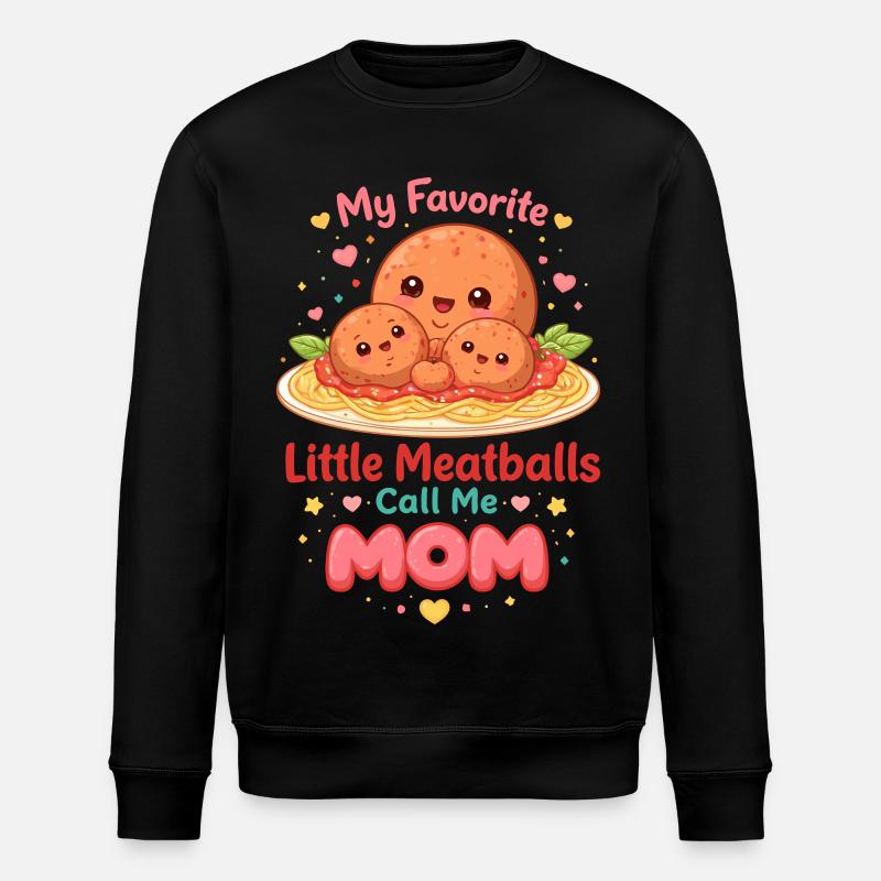 Mes petites boulettes m’appellent Mama Design - Sweat bio ROLLER Stanley/Stella Unisexe - noir