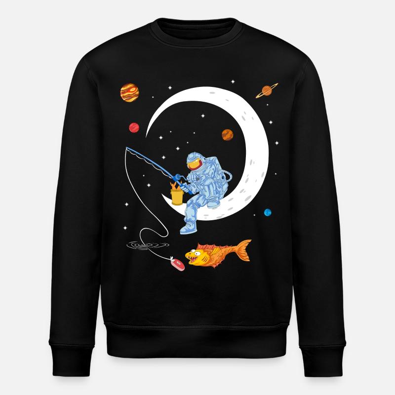Chemise spatiale de pêche d’astronaute - Sweat bio ROLLER Stanley/Stella Unisexe - noir