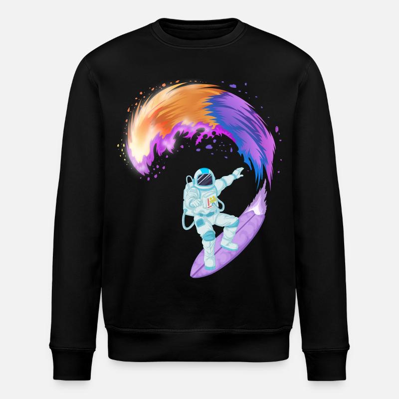 Chemise spatiale de surf d’astronaute - Sweat bio ROLLER Stanley/Stella Unisexe - noir