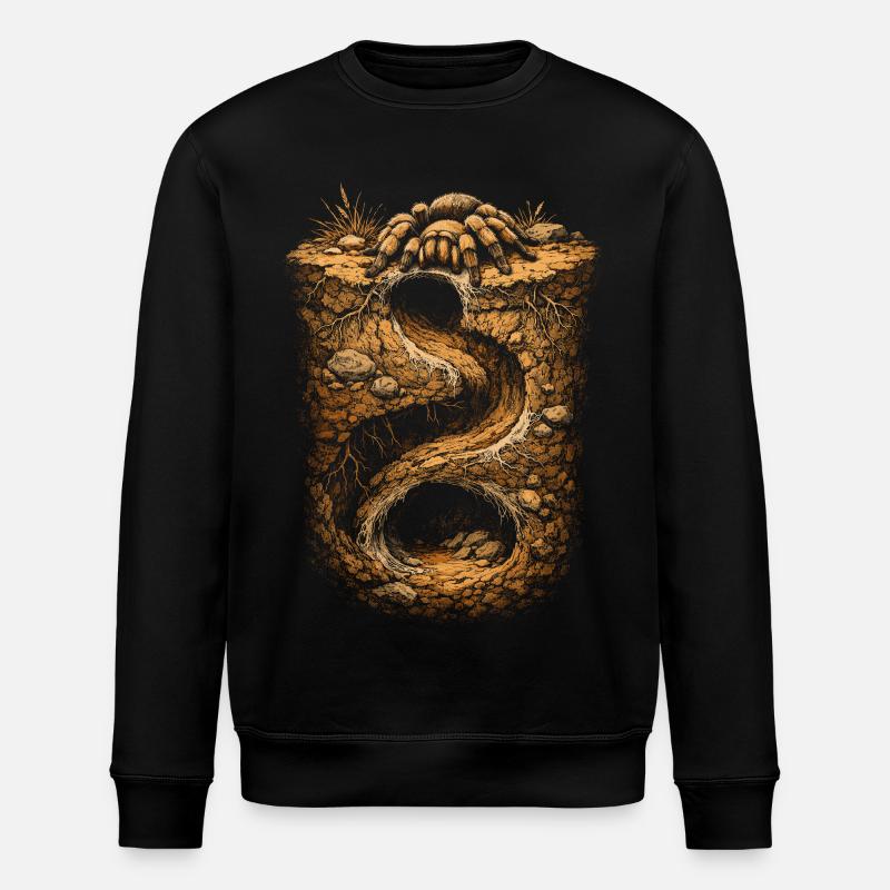 Vogelspinne - Stanley/Stella Unisex Bio-Sweatshirt ROLLER - Schwarz