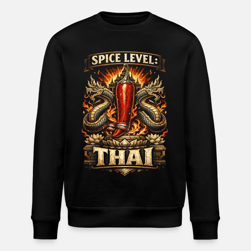 Thailand Thai Pride Spice Level Thai - Stanley/Stella Unisex Bio-Sweatshirt ROLLER - Schwarz