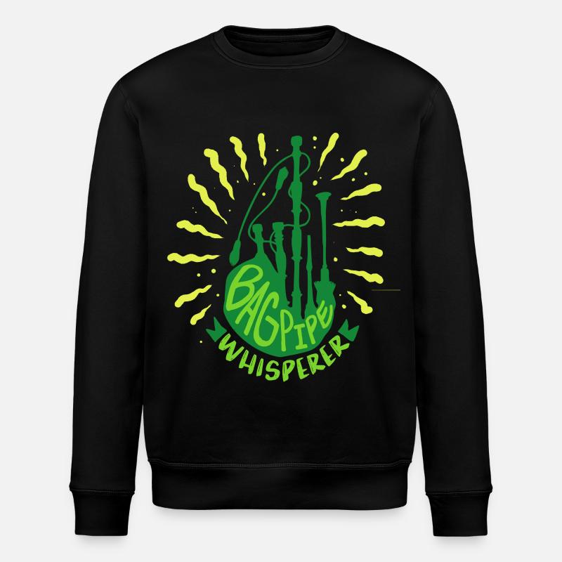 Dudelsack Dudelsackspieler Bagpipe Whisperer - Stanley/Stella Unisex Bio-Sweatshirt ROLLER - Schwarz