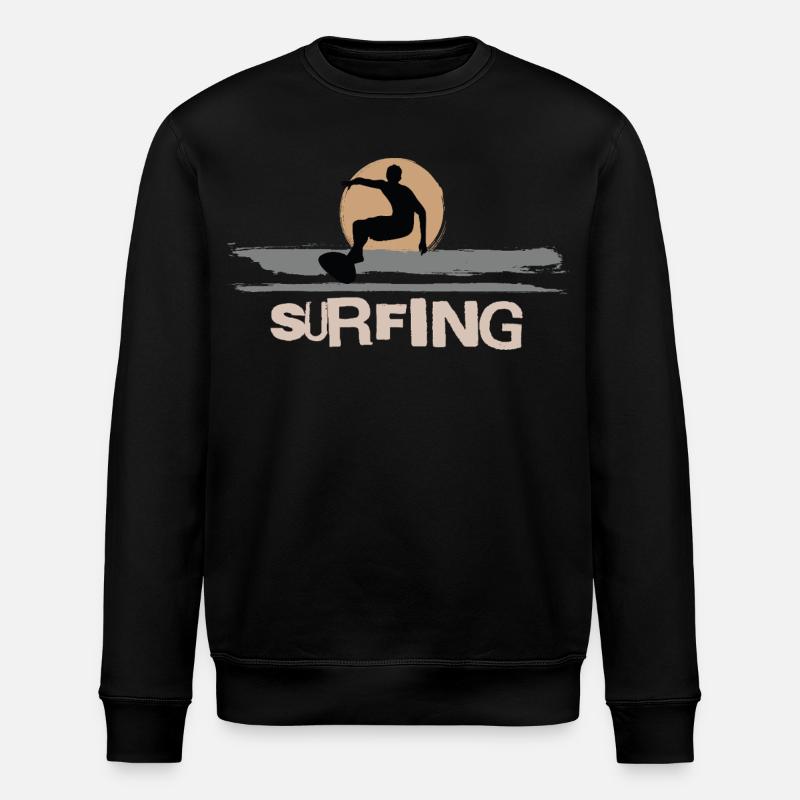 Surf Surfen Surfer - Sweat bio ROLLER Stanley/Stella Unisexe - noir