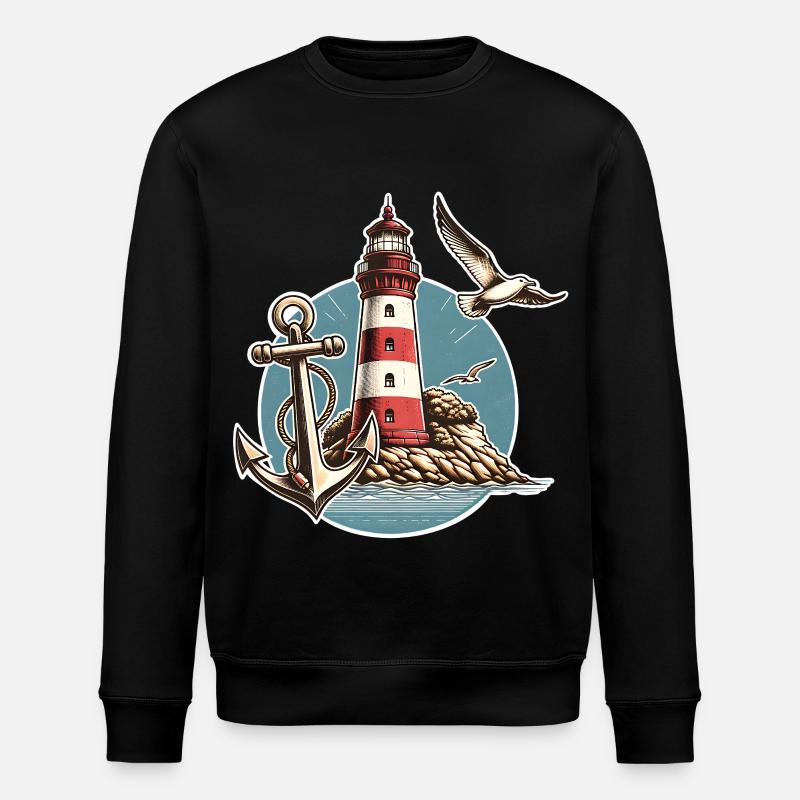 Leuchtturm - Stanley/Stella Unisex Bio-Sweatshirt ROLLER - Schwarz