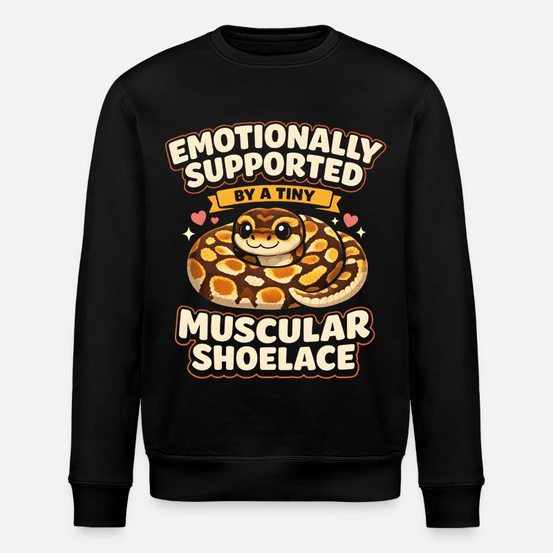 Lacets musclés | Humour du Python Roi - Sweat bio ROLLER Stanley/Stella Unisexe - noir