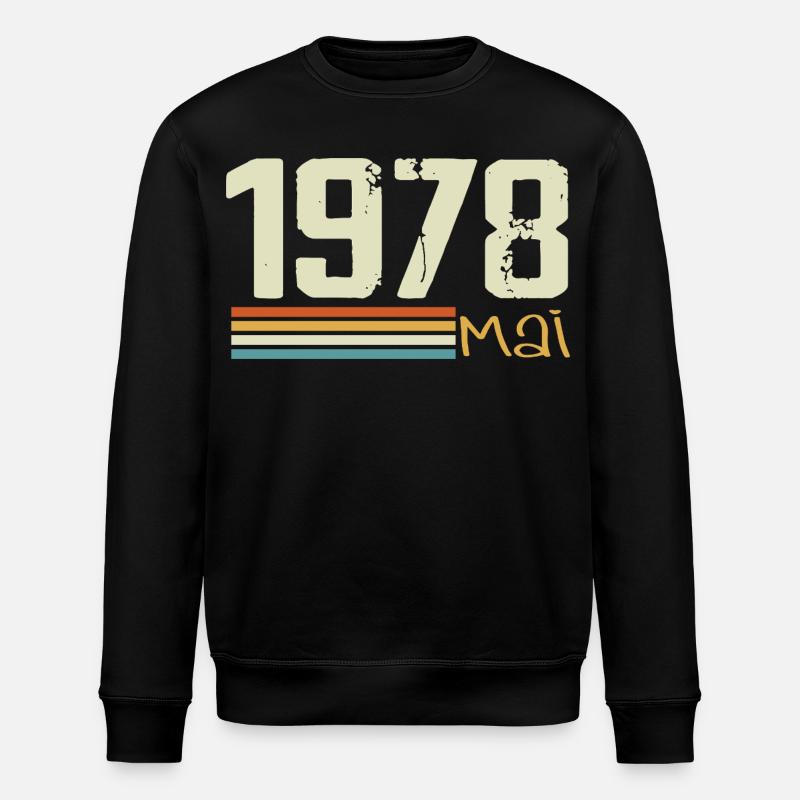 Mai 1978 - Sweat bio ROLLER Stanley/Stella Unisexe - noir