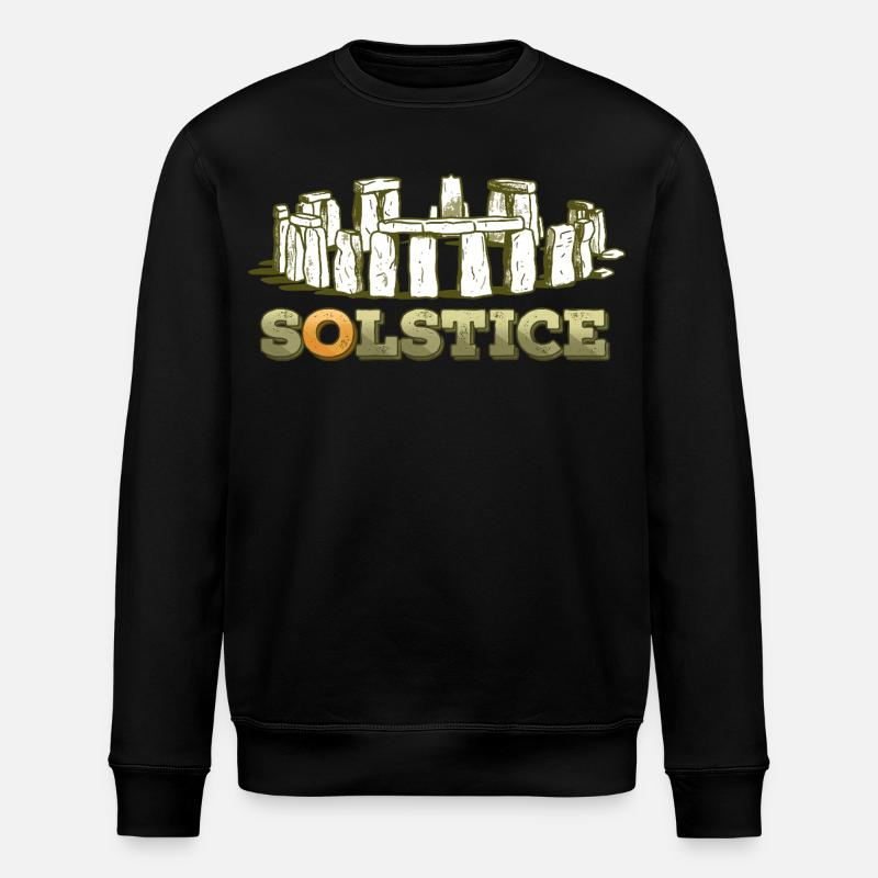 Litha Pagan Summer Solstice Midsummer Midsommar - Stanley/Stella ROLLER Unisex Organic Sweatshirt - black