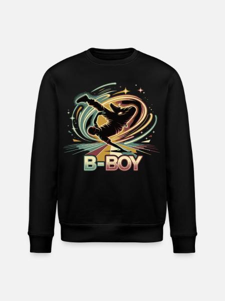 B-Boy Breakdance Hip Hop Dance Streetstyle - Stanley/Stella ROLLER Unisex Organic Sweatshirt - black