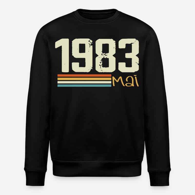 Mai 1983 - Sweat bio ROLLER Stanley/Stella Unisexe - noir