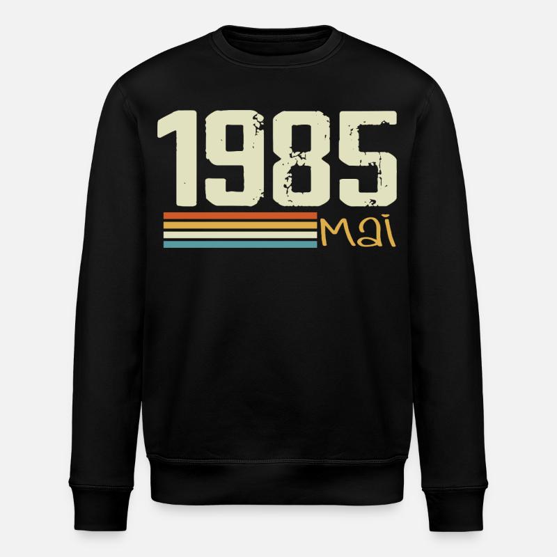 Mai 1985 - Sweat bio ROLLER Stanley/Stella Unisexe - noir
