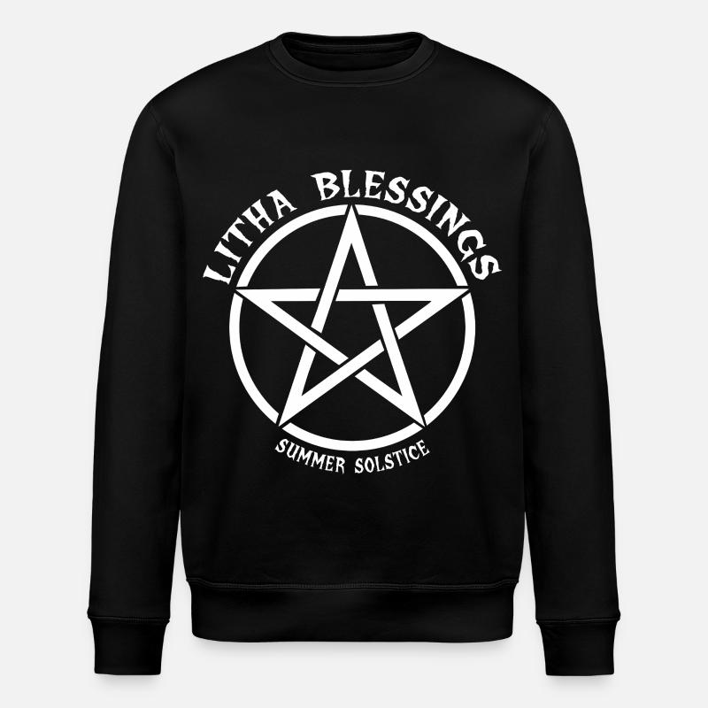 Litha Pagan Solstice d’été Midsommar - Sweat bio ROLLER Stanley/Stella Unisexe - noir