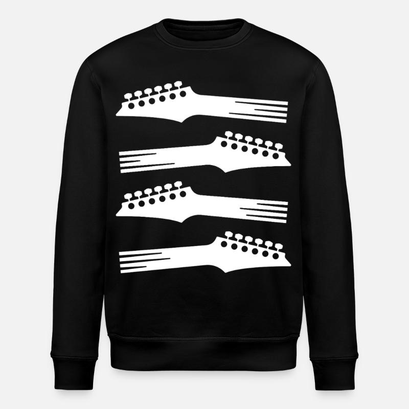 Silhouettes de tête de guitare - Sweat bio ROLLER Stanley/Stella Unisexe - noir