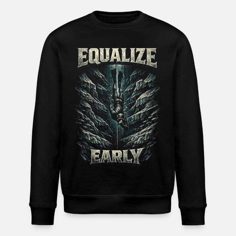 Apnée libre Égalisation précoce - Sweat bio ROLLER Stanley/Stella Unisexe - noir