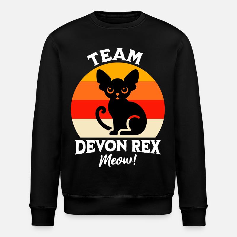 Team Devon Rex - Stanley/Stella ROLLER Unisex Organic Sweatshirt - black
