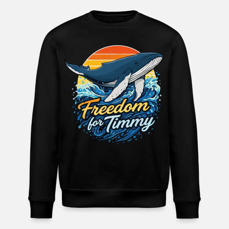 Freedom for Timmy - Sundowner  - Stanley/Stella Unisex Bio-Sweatshirt ROLLER - Schwarz