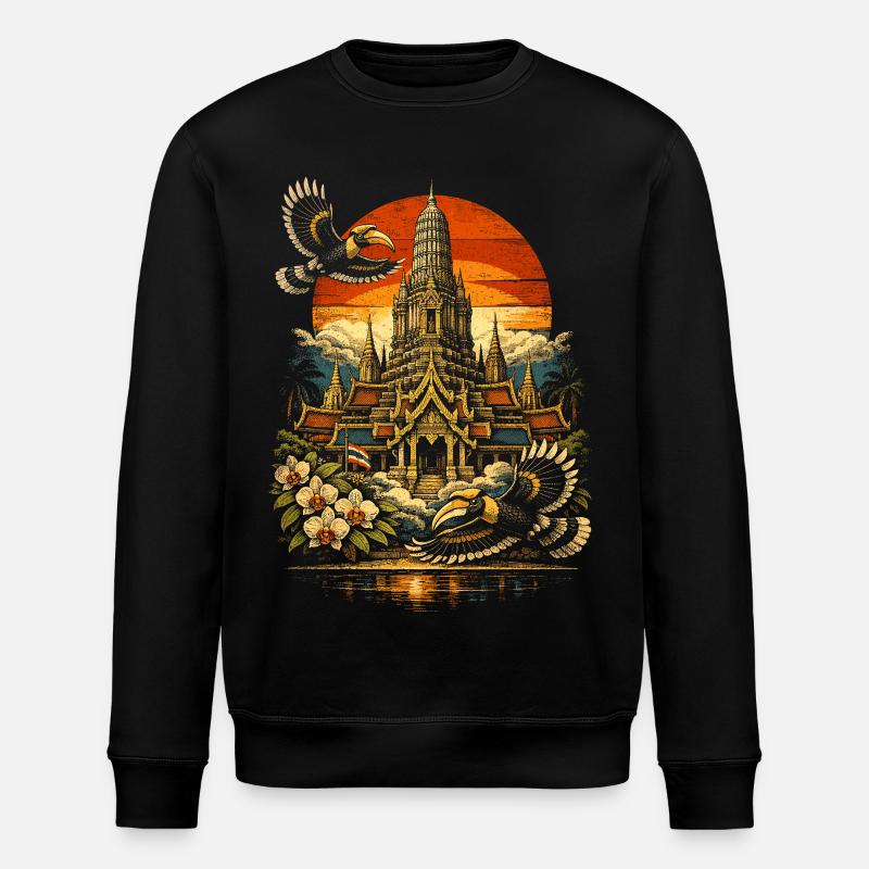 Fierté Thaïlandaise - Sweat bio ROLLER Stanley/Stella Unisexe - noir