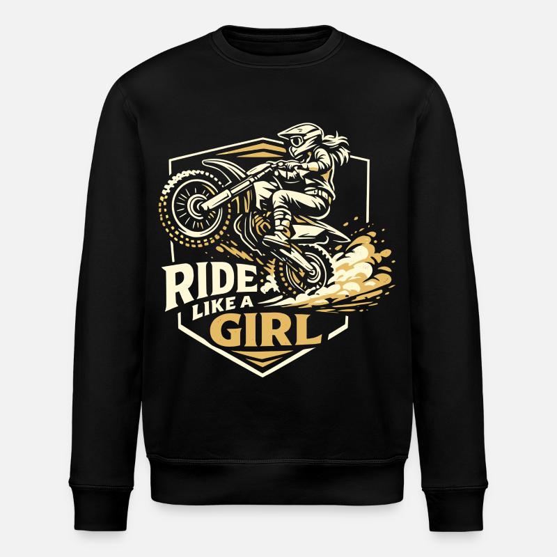 Roulez comme une fille - Sweat bio ROLLER Stanley/Stella Unisexe - noir