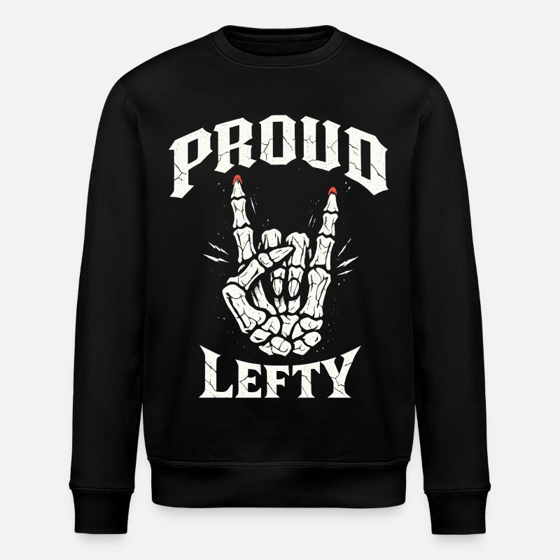 Fier gaucher - Sweat bio ROLLER Stanley/Stella Unisexe - noir